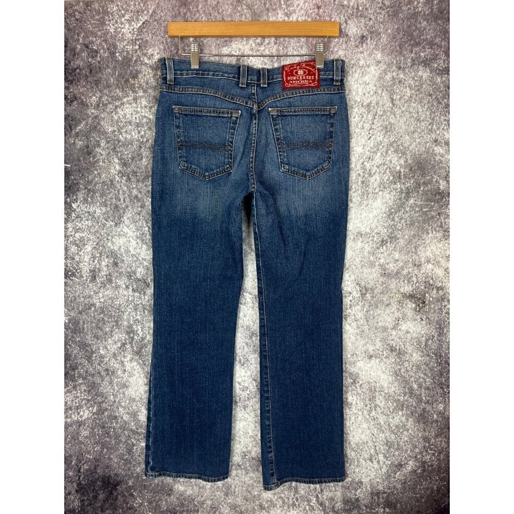 Lucky Brand Jeans Dungarees Blue Mid Rise Flare Regular Length 8/29 Western Y2K - Picture 8 of 12